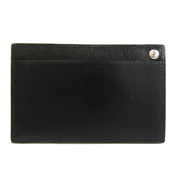 HERMES Leather Travel Pass Case Black
