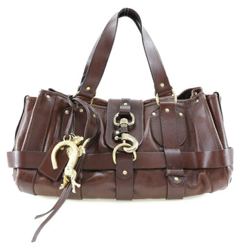 CHLOE  kerala handbag horse charm leather brown ladies