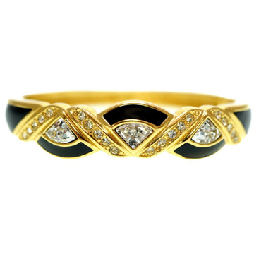 CHRISTIAN DIOR Dior stone bangle gold bracelet 0183Dior ladies