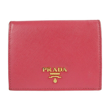 PRADA Saffiano folio wallet 1M0204 leather pink