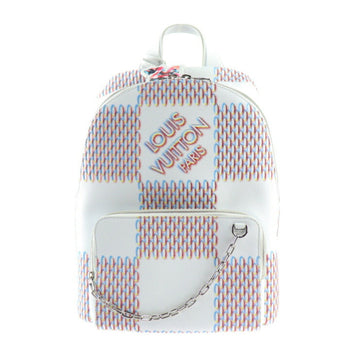 LOUIS VUITTON Racer Backpack Damier Spray Rucksack/Daypack M20664 PVC Leather White Red