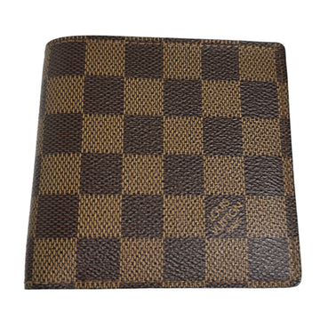 LOUIS VUITTON Bifold Wallet with Card Pocket Damier Portefeuille Marco N61675  Brown