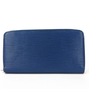 LOUIS VUITTON Long Wallet Zippy Saphir Round Blue M60435 Epi Ladies LV Leather Accessories  Zip Around