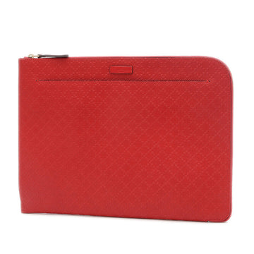 Gucci Diamante clutch bag leather red 368564