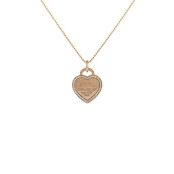 TIFFANY heart tag return toe K18PG pink gold necklace