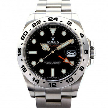 ROLEX Explorer II 216570 black dial watch men