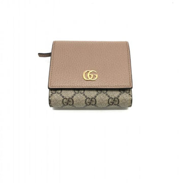 GUCCI GG Marmont Pink Trifold Wallet 598587･493075