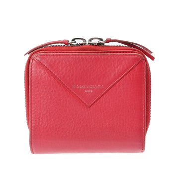 BALENCIAGA 371662 Women's Leather Wallet [bi-fold] Red Color