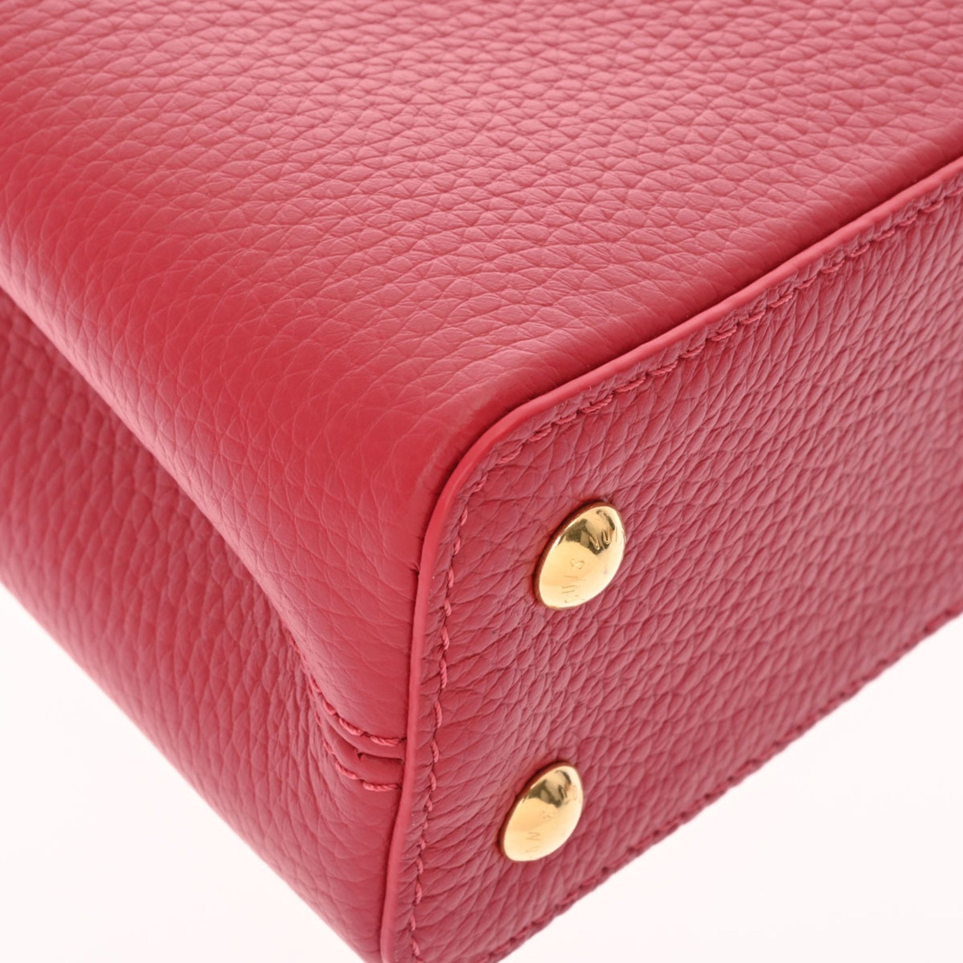 Louis Vuitton LOUIS VUITTON Capucine Mini Bag Taurillon Leather Scarlet  M56845