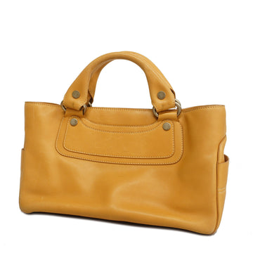 CELINEAuth  Boogie Bag Women's Leather Handbag Beige