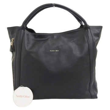 SEE BY CHLOE   Harriet Tote Bag Handbag Black 9S7521 P128