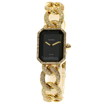CHANEL H0114 Premiere XL Bezel Breath Diamond Watch K18 Yellow Gold/K18YGx Women's