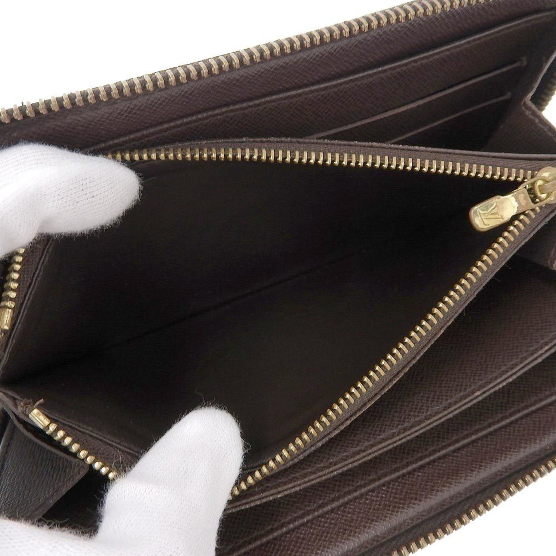 Louis Vuitton Damier Zippy Wallet Round Zipper Long N60015