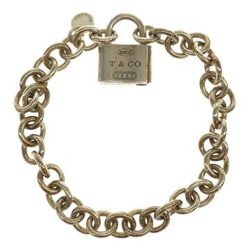 TIFFANY&Co.  Bracelet Padlock Motif 925 1837 T&CO Chain Thick Accessories Women's Men's