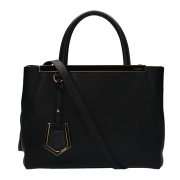 Fendi Petit Toujour Shoulder Bag Leather Black Women's