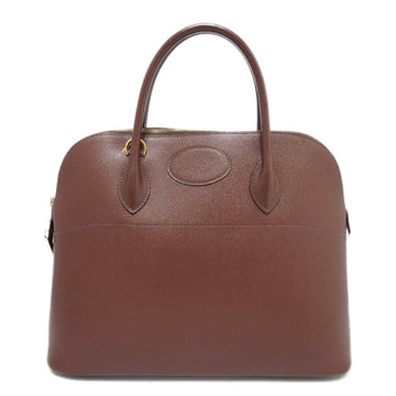 HERMES Bolide 37 Handbag Shoulder Bag Brown G Hardware Couchevel B Engraved Ladies Men's