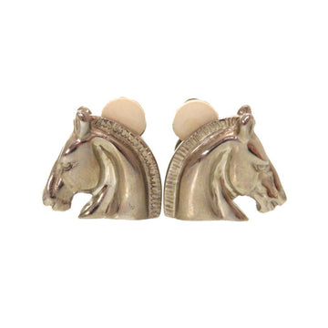 Hermes Horse Silver Earrings Accessories