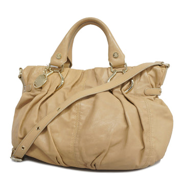 Celine 2way Bag Women's Leather Handbag,Shoulder Bag Beige