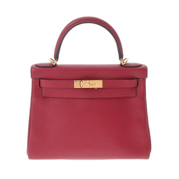 HERMES Kelly 28 Inner Stitch Rouge Ash X Engraved [around 2016] Women's Ever Color Bag