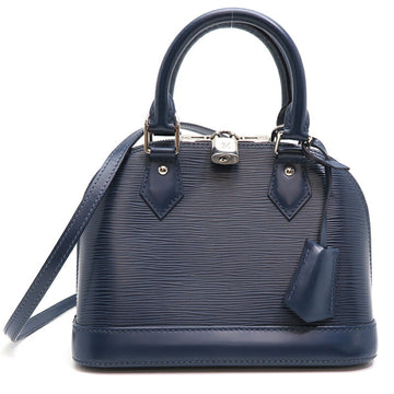 LOUIS VUITTON Alma BB Women's Handbag M40855 Epi Andigo Blue
