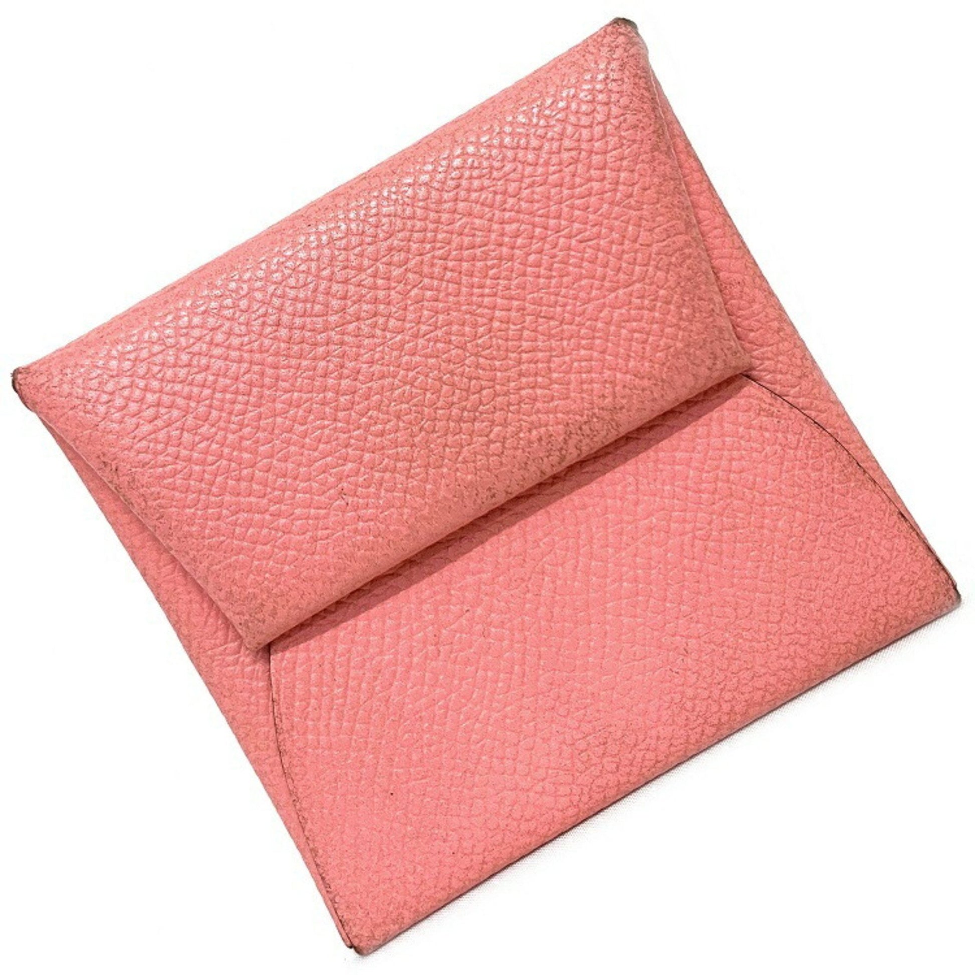 Hermes Bastia Rose Confetti Pink Coin Case Taurillon Clemence P