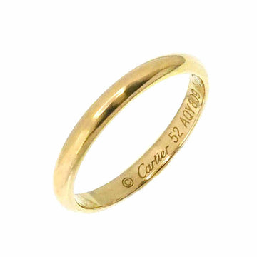 CARTIER 1895 Classic Band #52 Ring Width 2.5mm K18 YG Yellow Gold 750