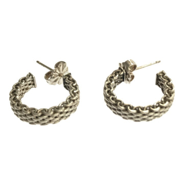 TIFFANY&Co.  Mesh Hoop Somerset Earrings Women's Unisex Accessories Miscellaneous Goods SILVER Silver 925 SV925
