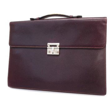 SALVATORE FERRAGAMOAuth  Briefcase Men's Leather Briefcase Purple