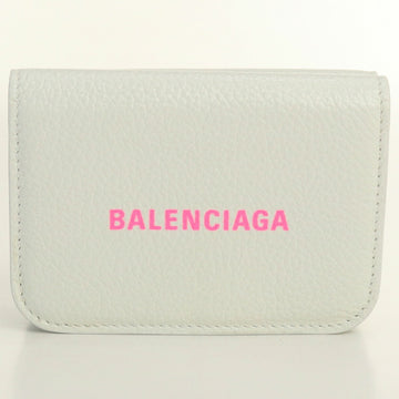 BALENCIAGA 593813 three-fold wallet with coin purse leather ladies