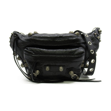 BALENCIAGA Waist bag Black Lambskin [sheep leather] 742014210KR1000