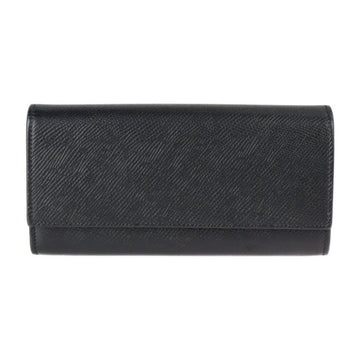 Celine large flap wallet bifold 10B563BEL calf leather black gold hardware long