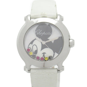 CHOPARD Happy Mickey Wrist Watch watch Wrist Watch 27/8509-3032 Quartz White White shell Stainless Steel Leather belt 27/8509-3032