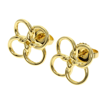 TIFFANY Quadro Folio Earrings K18 Yellow Gold Women's &Co.