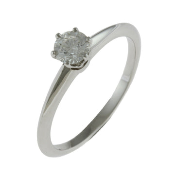 TIFFANY&Co. Solitaire Ring No. 9 Pt950 Platinum Diamond Women's