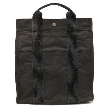 HERMES Yale Line Sack Ad MM Rucksack Backpack Shoulder Bag Canvas Gray