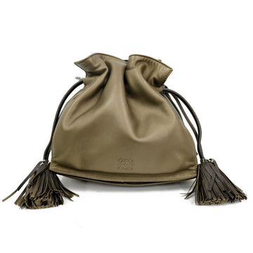 Loewe Shoulder Bag Flamenco Bronze Ladies