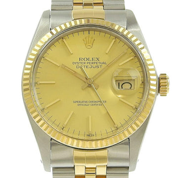 ROLEX Datejust automatic watch champagne gold dial 16013 8 [circa 1983] 2023/06