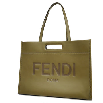 Fendi 2way Bag Women,Unisex,Men Leather Handbag,Shoulder Bag,Tote Bag Khaki
