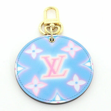 LOUIS VUITTON Porte Cle Ilustre Monologue Keychain Bag Charm Monogram Vernis Leather Pink/Blue/M00621A