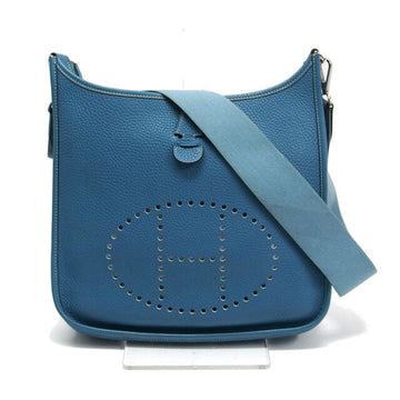 Hermes Evelyn PM shoulder bag Blue Jean (light blue)
