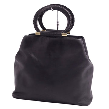 CELINE bag handbag calf leather ladies black