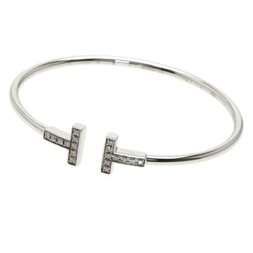 TIFFANY T wire diamond bracelet K18 white gold Ladies &Co.