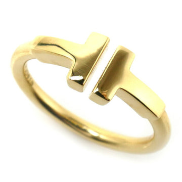 TIFFANY&Co.  K18YG Yellow Gold T Wire Ring 3.1g Women's
