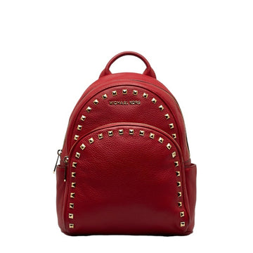 MICHAEL KORS Studded Backpack/Daypack Red Leather Women's