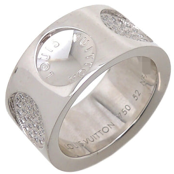 LOUIS VUITTON #52 Grandberg Emplant Women's Ring 750 White Gold No. 13
