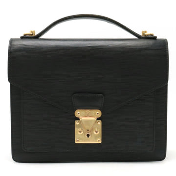 LOUIS VUITTON Epi Monceau Second Bag Handbag Noir Black Key Missing M52122