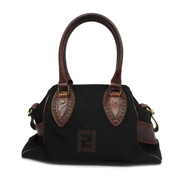 FENDIAuth  Etnico Handbag Women's Canvas Black,Brown