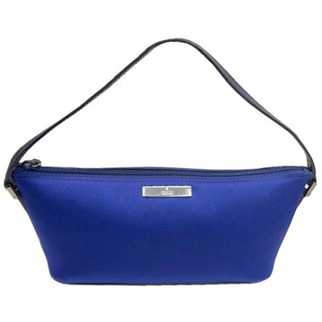 Gucci Accessory Pouch 039.1103 Satin Leather Blue Mini Bag Ladies