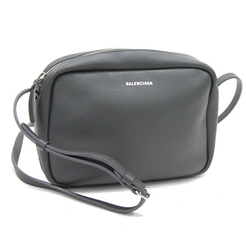 BALENCIAGA Shoulder Bag Everyday 489812 Gray Leather Women's