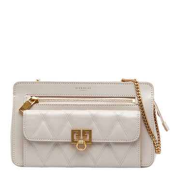 GIVENCHY Pocket Chain Shoulder Bag BB5059B08Z Natural Gold Leather Ladies
